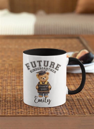 Custom Preschool Grad Name Personalized Mug, Future Kindergartner Cup,teddy Bear Mug for Boys, Girls Pre K Grad Gifts, Graduation Gifts - Etsy