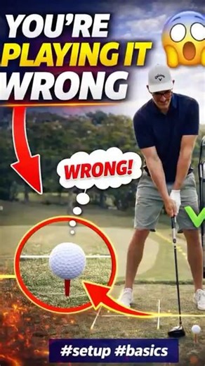 Ball Position For Every Club (Driver, Irons & Wedges Explained #golftips #golfsetup #ballposition