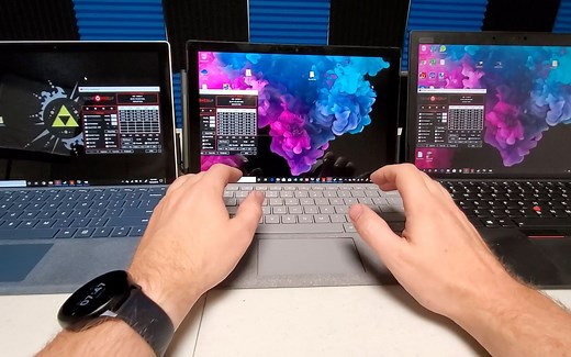 Surface Pro 7 散热怎么样？i7 1065g7在sp7表现与顶配sp5对比