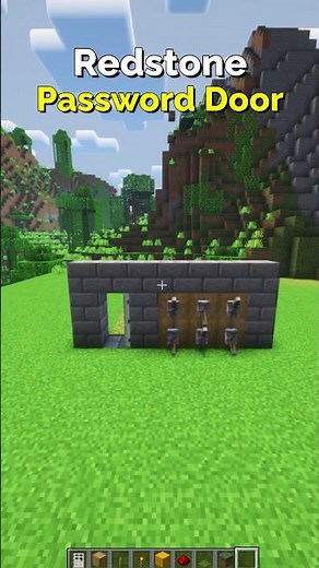 How to Make a Redstone Password Door in Minecraft – Easy Security Build #Minecraft #Shorts #Easy