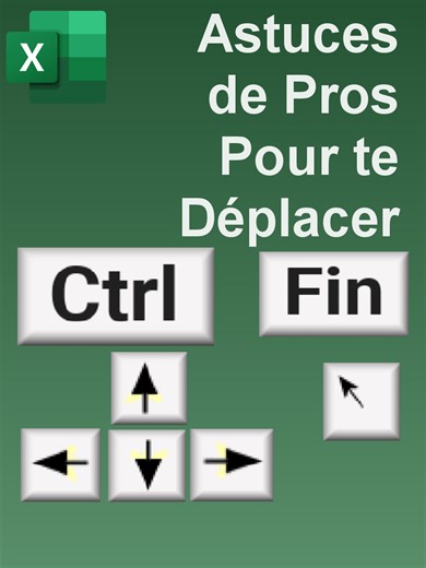 🎯 Tu perds encore du temps à te balader dans tes tableaux Excel ? 👉 Voici les raccourcis que les pros utilisent tous les jours ! ⚡ En 60 secondes, tu vas doubler ta vitesse de travail 🔥 Spoiler : la 5e astuce n'est connu que de 1% des utilisateurs 😎 #excel #navigation #raccourci #viral #tuto 🖱️🧑‍💻📈📎