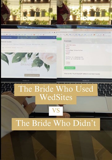 Want to know how much of a difference WedSites makes to your wedding planning process? 🤔 Well… The Bride Who Used WedSites 👇 🎨 Had An Easy User-Friendly Experience 😍 Had Everything In The One Place 🙌 Got White Glove Customer Support ☕️ Saved 100 Hours Of Wedding Planning The Bride Who Didn’t👇 😖 Used Confusing Websites & Codes 😫 Had Multiple Tabs & Spreadsheets 🙄 Got Unresponsive & Unhelpful Bots 😭 Sat Through Hours Of Stressful Research Want to have an ideal wedding planning experience