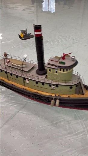 Tiny RC tug boat at Cabin Fever Expo