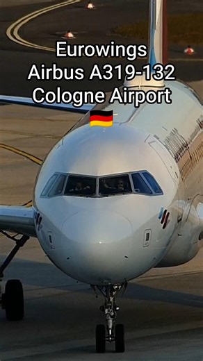 #aviation #avgeek #planespotting Eurowings Airlines #Airbus A319 #Airplane #landing #airport #planes
