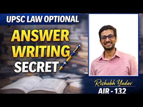 Law Optional Strategy That Actually Works | AIR 132 Rishabh Yadav