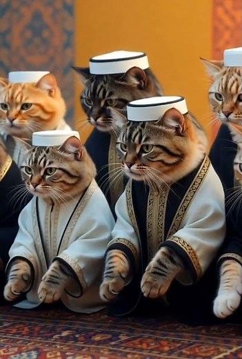 🕌😺 Adorable Muslim Cats Teaching Arabic Alphabet | Alif Ba Ta Full Song