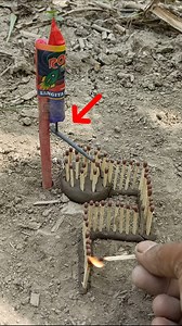 154K views · 592 reactions | Matchstick Chain Reaction Se Rocket Firework Launch | Amazing Fire Experiment .  #shortsvideo | Pandey Experiment | Facebook