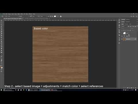 Easy textures color correction in photoshop