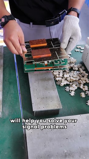 The power amplifiers are currently in production. #dji #factory #drone #signal