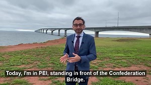1.2K views · 83 reactions | The Confederation Bridge is an iconic structure that allows over 1M people each year to cross to and from PEI to the mainland. Today, I’m pleased to announce that we’re investing $2.87M to cover toll revenue shortfalls related to decreased traffic due to the pandemic. Details: https://bit.ly/3xLJB61 | Omar Alghabra | Facebook