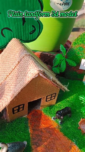 Landform 3d Model Project #ytshorts #schoolproject #diyprojects #viral #trending