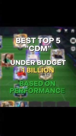 Top 5 BEST CDM Under 1 Billion Coins in EA FC Mobile 2026 🛡️🔥 | Meta Defensive Midfielders