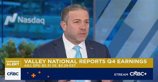 Valley National CEO Ira Robbins on Q4 results, Trump's Fed chair pick and state of regional banks