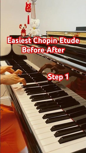 Easiest Chopin Etude before after #piano #pianotutorial #pianotechnique #chopin #classicalmusic