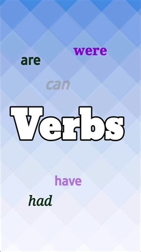 Verbs in English Grammar | What is Verb? | Parts of Speech | LEARN IN A MINUTE
