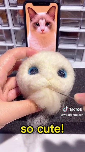Handmade Wool Felted Cat | Needle Felting Lover