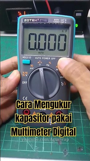 Cara Mengukur Kapasitor Pakai Multimeter Digital