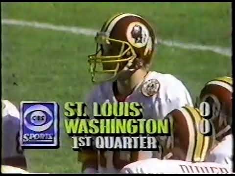 1986 Regular Season Week 7 St Louis Cardinals at Washington Redskins