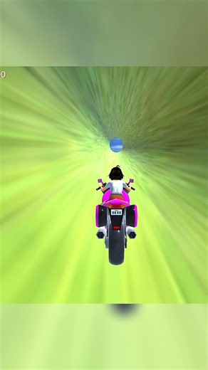 crazy pink bike crossing the tramp 💀