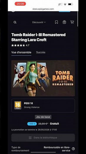 Tomb Raider Remastered FREE on Epic Games — you've got one week