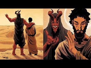 Jesus and the Devil in the Desert - The Temptation of Christ - Biblical Stories