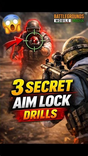 3 Secret Aim Lock Drills Used By BGMI Pros 🎯