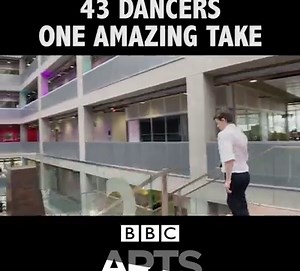 43 dancers. One staircase. One smartphone. One take. An extraordinary performance in BBC Scotland’s Pacific Quay building as we count down to #DancePassion Live on Friday 5 April. | BBC Arts