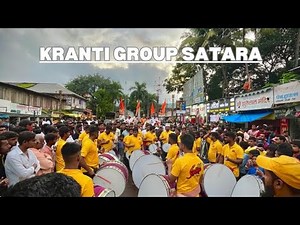नाशिक ढोल | Nashik Dhol Tasha Top Class Performance 🔥| Kranti group satara | satara ganpati aagman