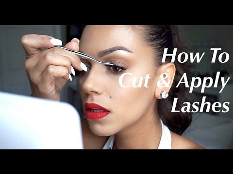 How To Cut and Apply False Lashes