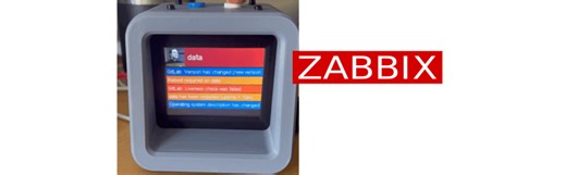 A standalone Zabbix display #PyPortal #CircuitPython @strlnga