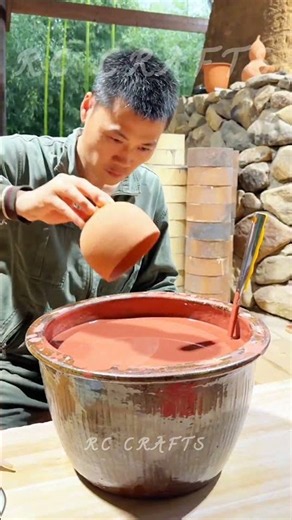Handmade Ceramic Pottery Bowl Glaze Dipping Artisan Hacks 🏺