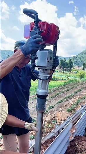 Build Corrugated Farm Retaining Walls – Portable Post Driver for Hillside Erosion Control