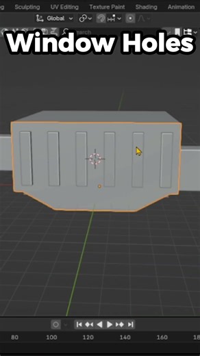 Making Another Empty Dark Tiled Poolroom In Blender (Timelapse) #shorts #blender #poolrooms
