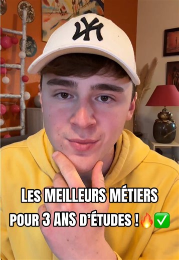 Top 3 métiers à faire avec 3 ans d'études en France