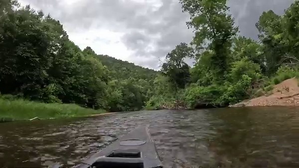 Canoeing Current River in rain and fog - Cedar Grove to Akers Ferry | July 18-19, 2025