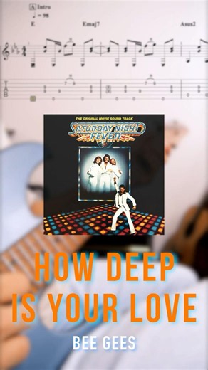 Bee Gees - How Deep Is Your Love Fingerstyle Guitar Cover Tab