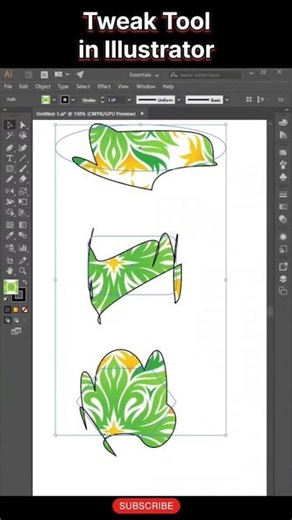 Tweak Tool in Illustrator😲#illustratortools#illustratortutorial#illustratorshorts#illustrator#shorts