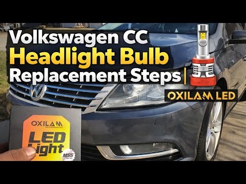 QUICK & SIMPLE - Volkswagen CC Headlight Bulb Replacement Steps | OXILAM LED Install
