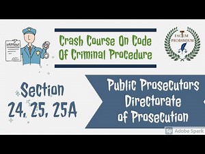 Functionaries in Code of Criminal Procedure, 1973 || Public Prosecutors, Directorate of Prosecution.