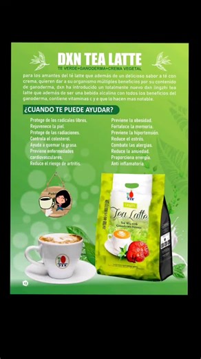 beneficios de dxn tea latte #dxnsalud #salud #consumelomejor #estilodevidasana #ganoderma #dxn #productosorganicos #prosductosdxn