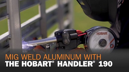 12K views · 144 reactions | Tackle aluminum welding projects around your home or farm with the Hobart® Handler® 190 MIG welder. This welder comes spool gun ready — just add the SpoolRunner™ 100 spool gun for smooth aluminum welding. | Hobart Welders | Facebook