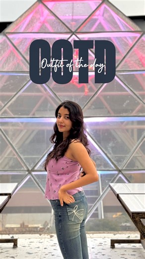 Aarju Jha on Instagram: "Felt cute, saved the moment. 🌸✨ Top - @onlyindia Jeans - @savana Venue - @skygarden_blr [ OOTD, outfit of the day, Cinematic ootd, Fashion, Micro influencer, viral, explore, fyp, Bangalore, Soft Girl Aesthetic ] #explore #ootd #outfit #fyp #fashion"
