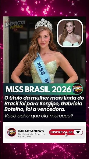 Gabriela Botelho é eleita a mulher mais linda do Brasil 👑
