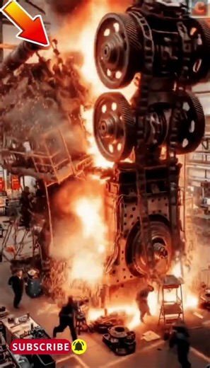 Giant Engine Explosion That Shocked the Factory! | Massive Mechanical Failure Caught on Camera