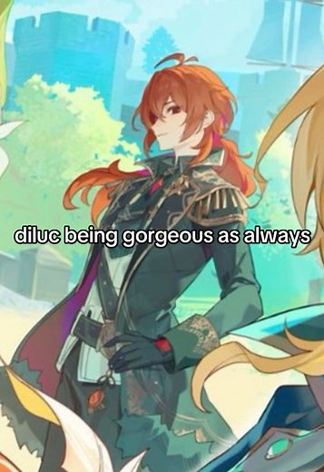 Gorgeous Diluc Art for Genshin Impact Fans