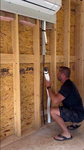 Mr Cool DIY Mini Split Line Sets, Drain and Cable Installation #diy #hvac #minisplit