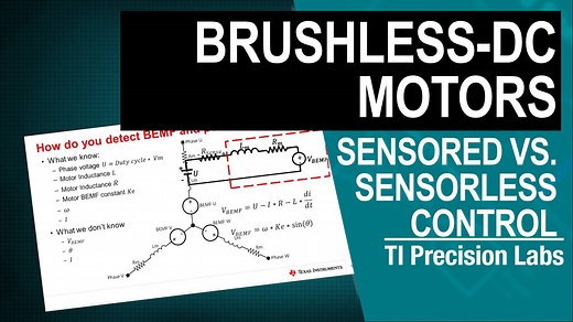 Sensored vs. sensorless control | Video | TI.com