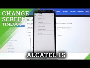 How to Change Screen Timeout in ALCATEL 1S – Open Display Settings