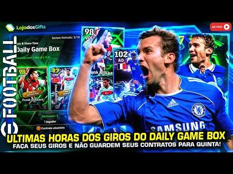 eFootball 2026 | PRÉ ATUALIZAÇÃO SEMANAL |Novos GIROS Daily Game Box/Liga Master Intensiva!(AO VIVO)