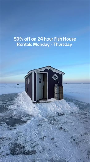 Book Your Fish House for Ice Fishing Adventure